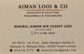 Khairul Aiman Bin Yusoff Looi business logo picture