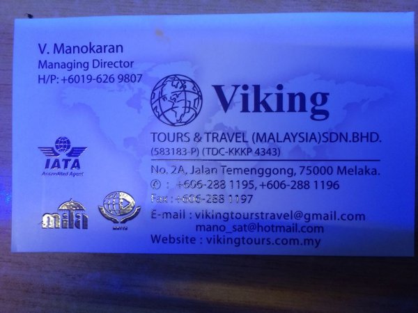 viking tours melaka