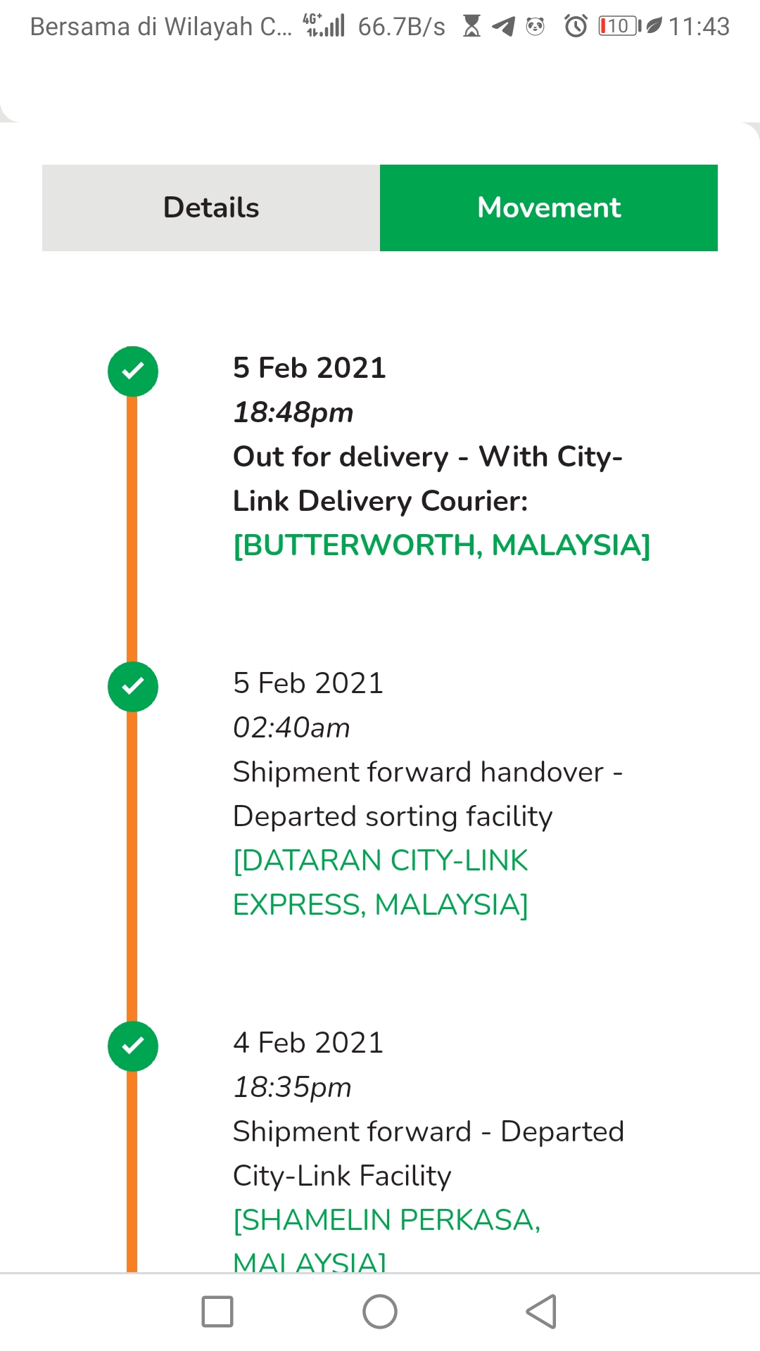 City Link Butterworth Courier Service In Butterworth