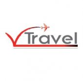 V Travel business logo picture