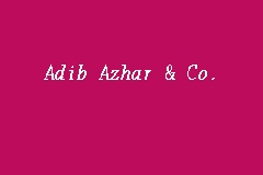 Adib Azhar & Co. business logo picture