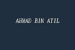 AHMAD BIN ATIL business logo picture