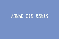 Ahmad Bin Kemin business logo picture