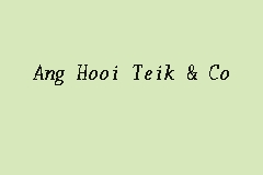 Ang Hooi Teik & Co business logo picture