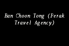 travel agency in perak