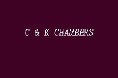 C & K CHAMBERS business logo picture