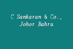 C Sankaran & Co., Johor Bahru business logo picture