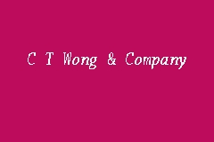 C T Wong & Company, Audit Firm in Kuching