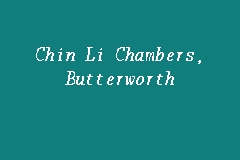 Chin Li Chambers, Butterworth business logo picture