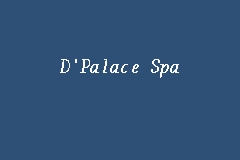 D'Palace Spa business logo picture