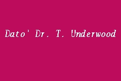 Dato' Dr. T. Underwood business logo picture