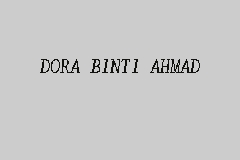 DORA BINTI AHMAD business logo picture