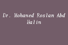 Dr. Mohamed Roslan Abd Halim business logo picture
