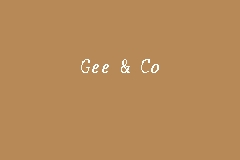 Gee & Co business logo picture