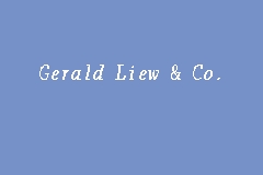 Gerald Liew & Co. business logo picture