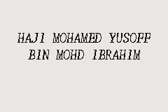 Haji Mohamed Yusoff Bin Mohd Ibrahim, Pesuruhjaya Sumpah in Pulau Pinang