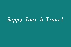happy tour agency