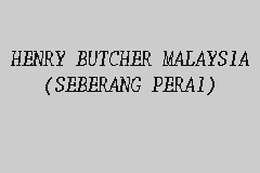 HENRY BUTCHER MALAYSIA (SEBERANG PERAI) business logo picture
