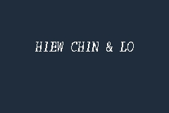 HIEW CHIN & LO business logo picture