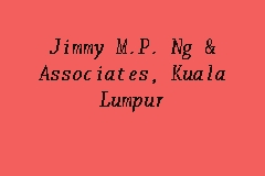 Jimmy M.P. Ng & Associates, Kuala Lumpur business logo picture