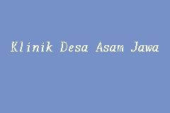 Klinik Desa Asam Jawa business logo picture
