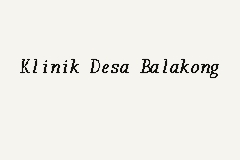 Klinik Desa Balakong business logo picture