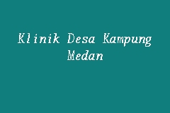 Klinik Desa Kampung Medan business logo picture
