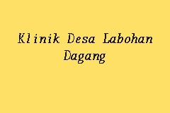 Klinik Desa Labohan Dagang business logo picture