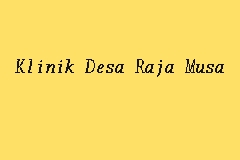 Klinik Desa Raja Musa business logo picture