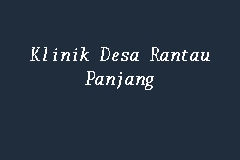 Klinik Desa Rantau Panjang business logo picture