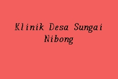 Klinik Desa Sungai Nibong business logo picture