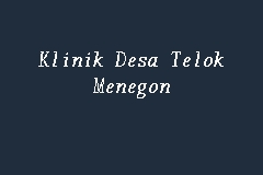 Klinik Desa Telok Menegon business logo picture