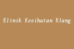 Klinik Kesihatan Klang business logo picture