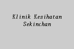 Klinik Kesihatan Sekinchan business logo picture
