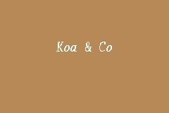 Koa & Co business logo picture