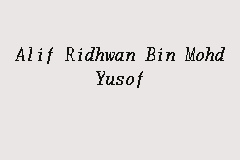 Alif Ridhwan Bin Mohd Yusof, Peguambela dan Peguamcara