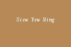 Siew Yew Ming business logo picture