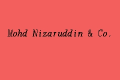 Mohd Nizaruddin & Co. business logo picture