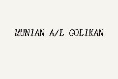 MUNIAN A/L GOLIKAN business logo picture