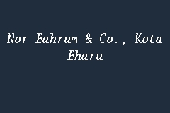 Nor Bahrum & Co., Kota Bharu business logo picture