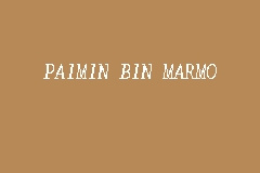 PAIMIN BIN MARMO business logo picture