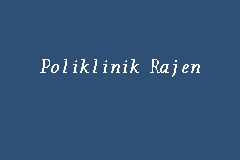 Poliklinik Rajen business logo picture