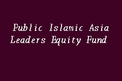 Islamic equity fund public PUBIOEQ Quote