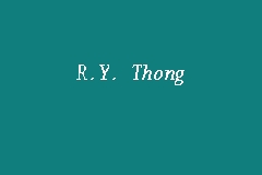 R.Y. Thong business logo picture