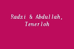 Radzi & Abdullah, Temerloh business logo picture