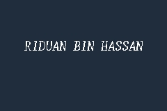 Riduan Bin Hassan business logo picture