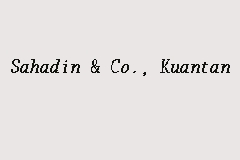 Sahadin & Co., Kuantan business logo picture