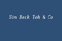 Sim Beck Toh & Co business logo picture