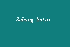 Subang Motor, Car Workshop in Petaling Jaya