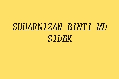 SUHARNIZAN BINTI MD SIDEK business logo picture